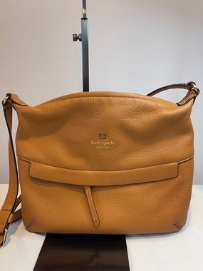 Kate Spade Grant Park Starla Crossbody Pebbled Leather brown